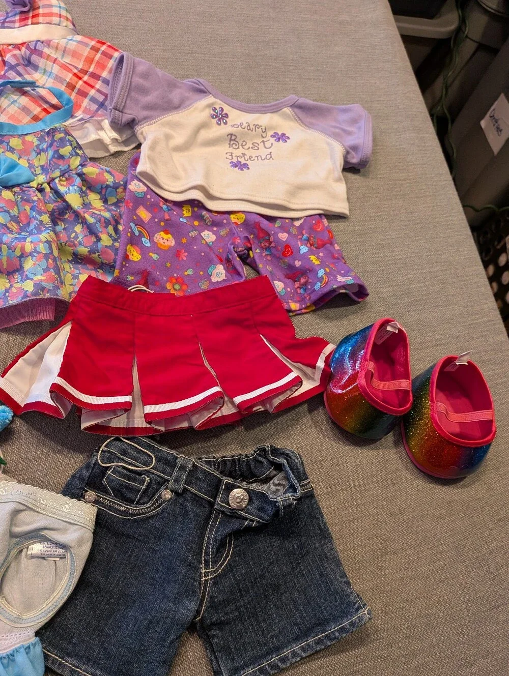 Build a Bear Workshop Lot Of Girl Bear Clothing, Shoes Backpack